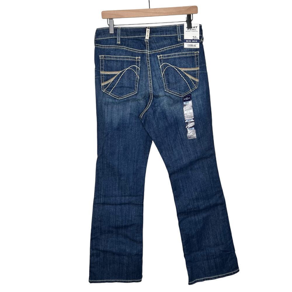 New Women’s Ariat R.E.A.L. High Rise Dorothy Boot Cut Jean Size 31 Short - Picture 5 of 12